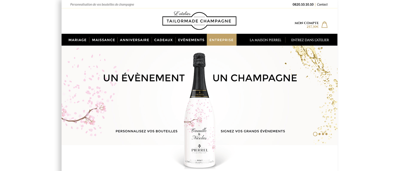Webdesign Tailor Champagne