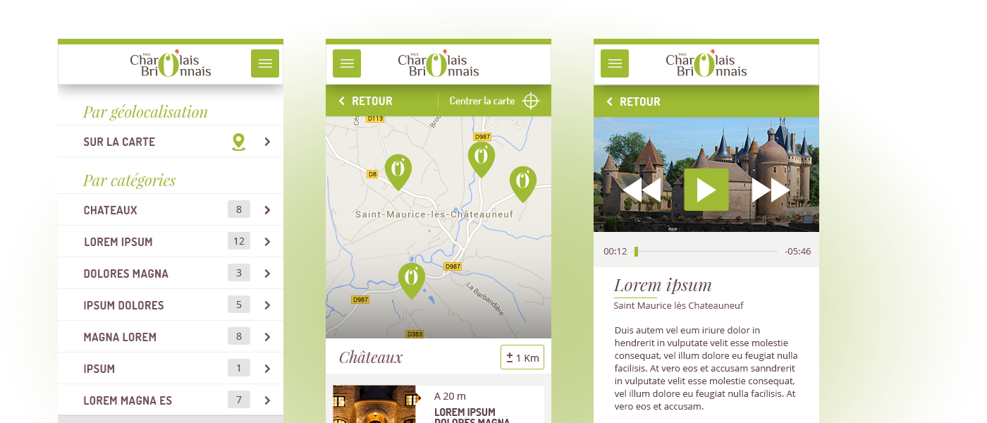 Synchronisation des données Tourinsoft - Audioguide Charolais Brionnais