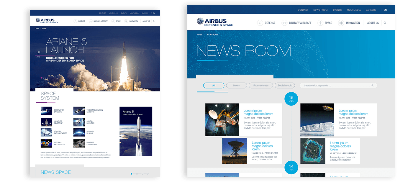 Travail sur l'ergonomie du site internet