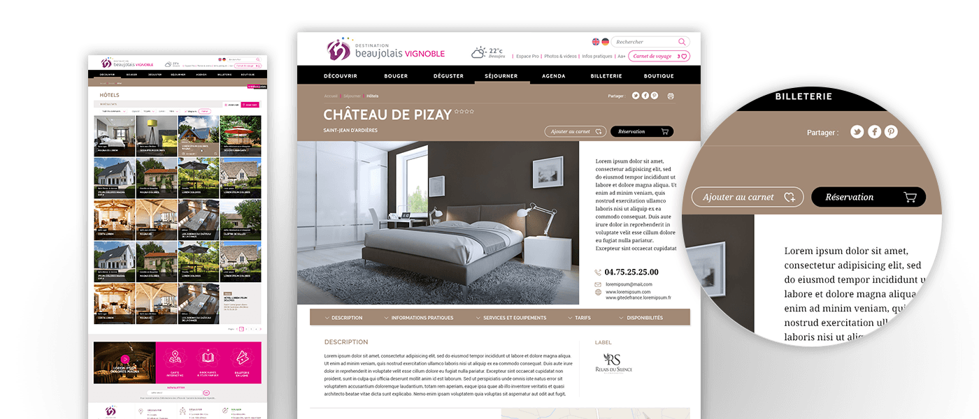 Données synchronisées via Apidae (Sitra)