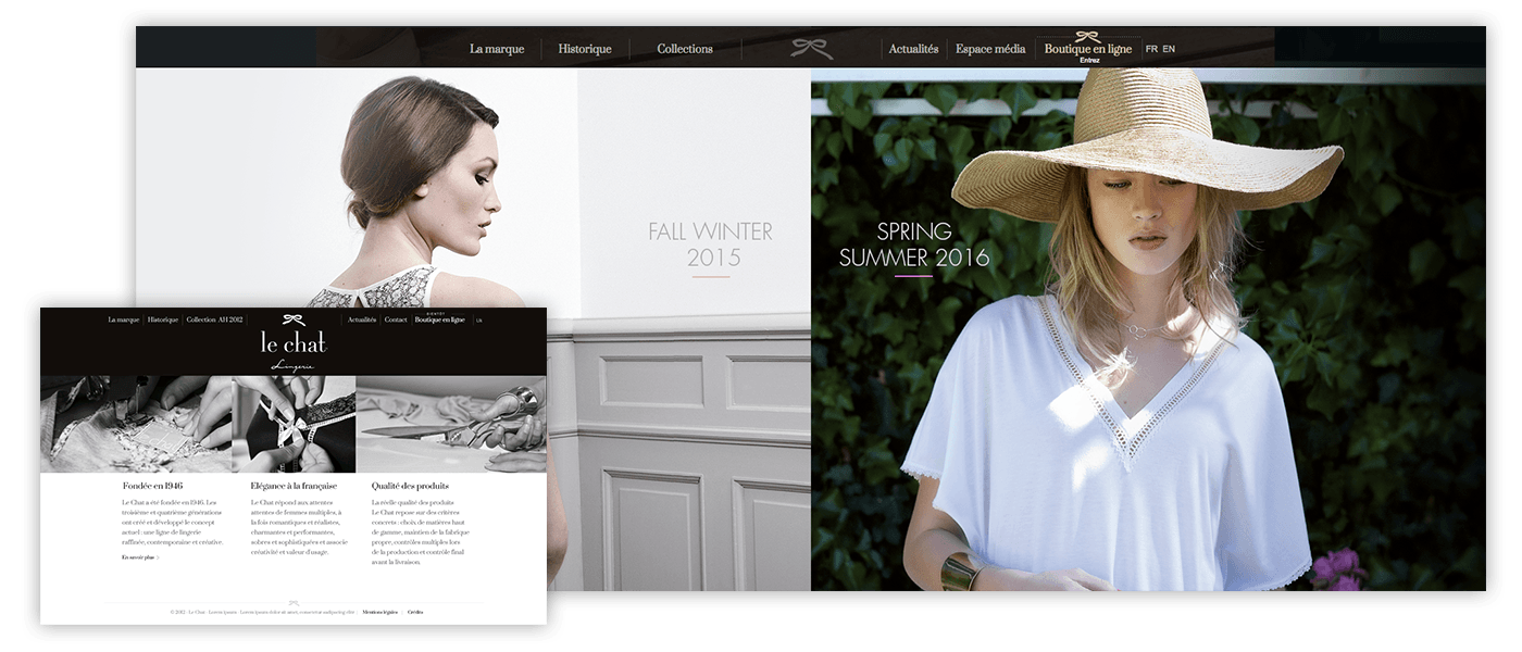 Site marque Le Chat Lingerie