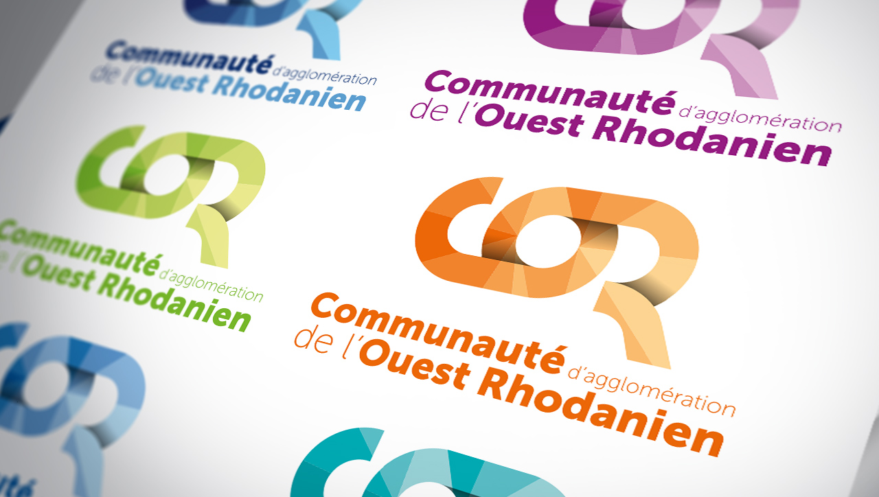 Déclinaison des logos de la COR - Rhône
