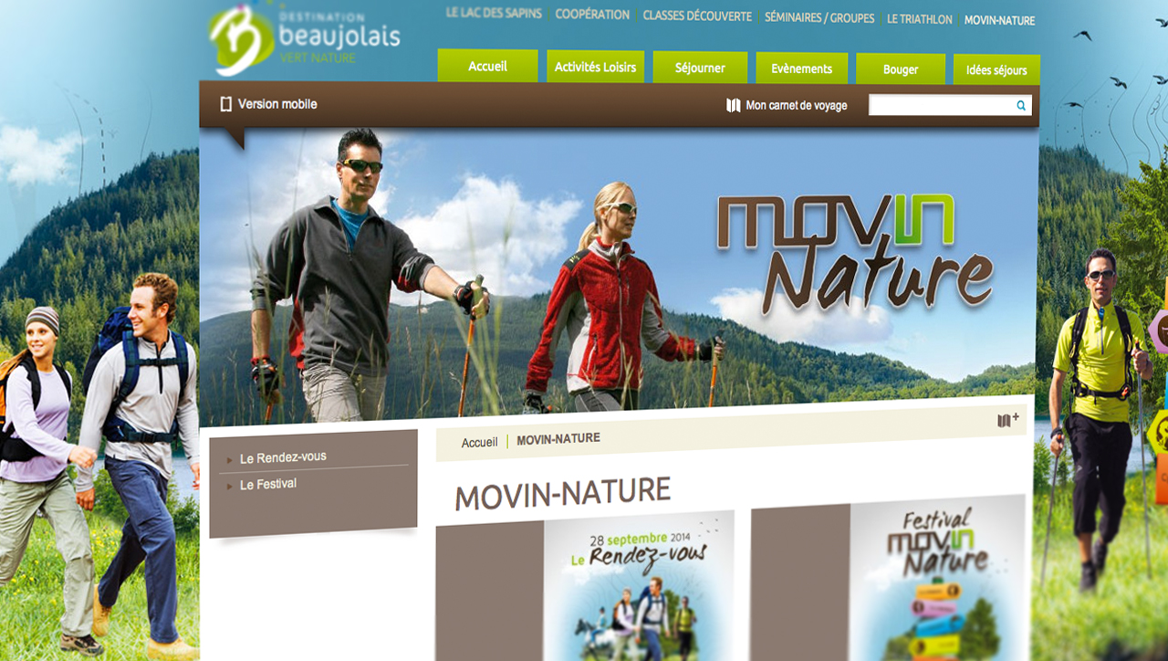 Site internet Movin Nature