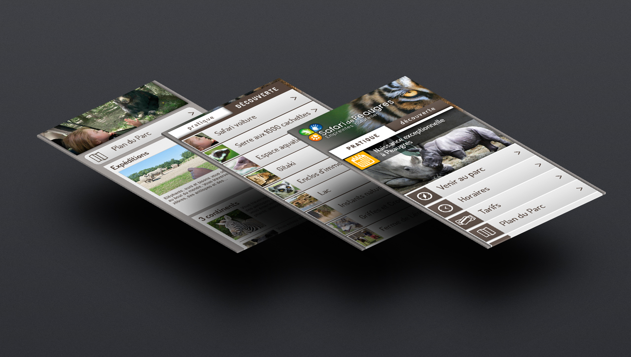 Site mobile Safari de Peaugres