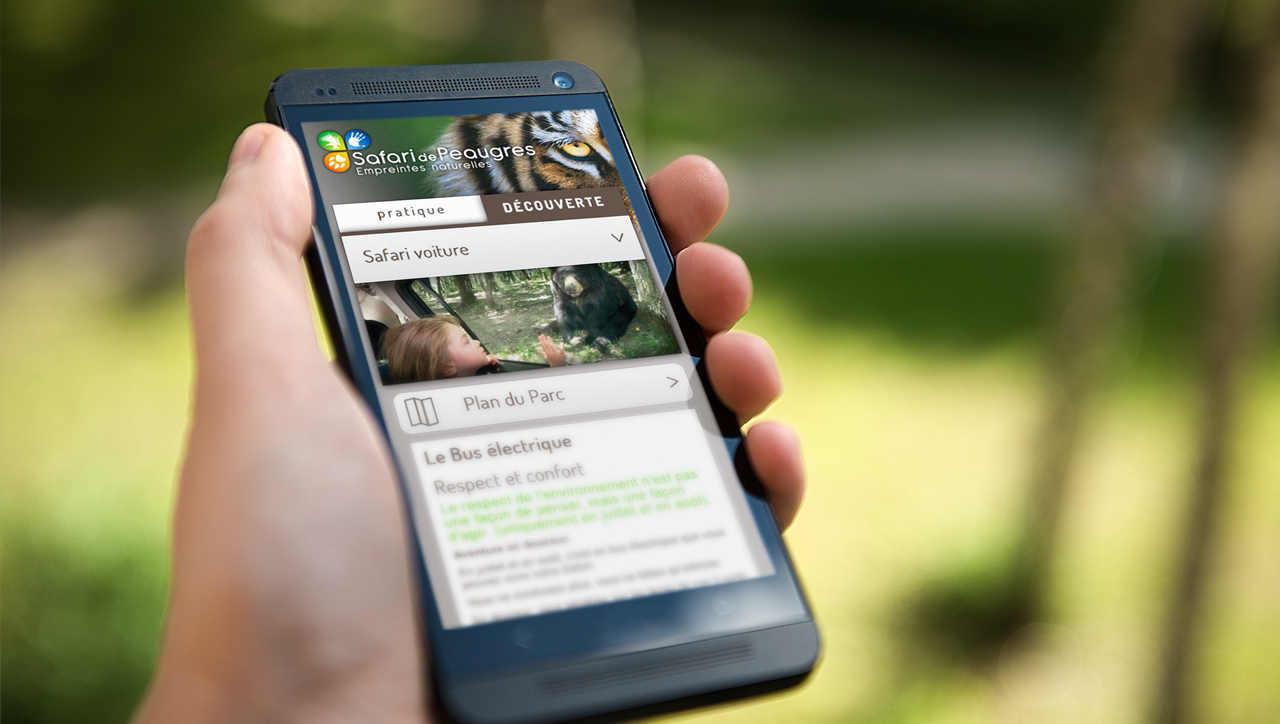 Site mobile Safari de Peaugres
